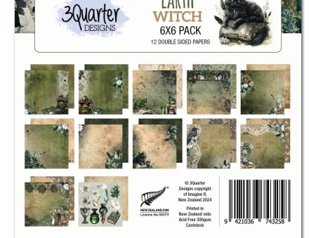 3Quarter Designs Earth Witch 6x6 Paper Pack Online now