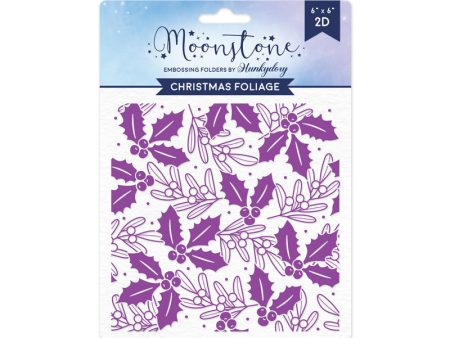 Moonstone Embossing Folders - Christmas Foliage For Discount