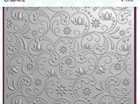 Creative Expressions Botanical Swirls 5 in x 7 in 3D Embossing Folder Online Sale